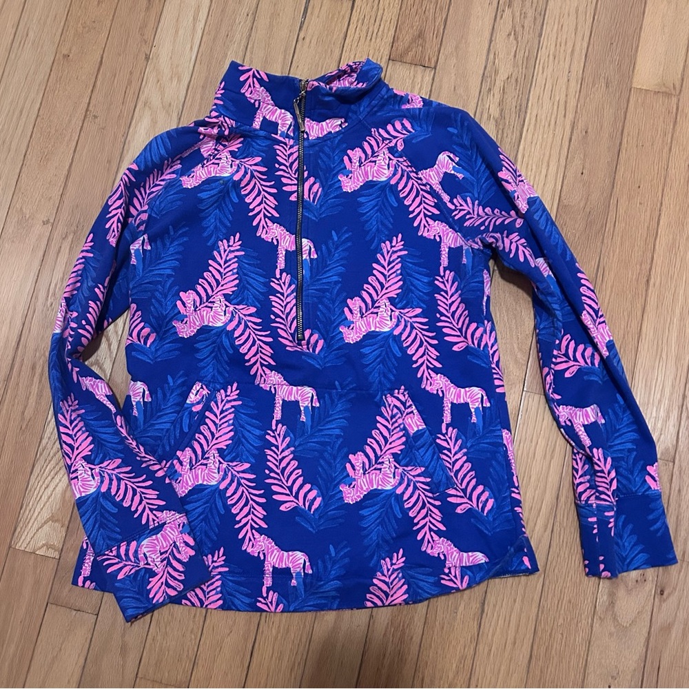 Lilly Pulitzer Long Sleeve popover - Blue and Pink